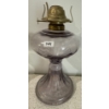 Image 2 : Victorian Eagle Amethyst Glass Oil Lamp & Antique Correct Oil Lamp
