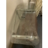 Image 4 : Modern Glass and Metal Desk with Wood Shelving
