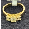 Image 2 : 14K Gold and Diamond Ring  (total weight 3.7g)