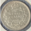 Image 2 : 1908 VF Canadian Nickel 92.5% Silver