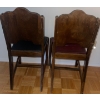 Image 2 : Two Matching Antique Upholstered & Wood Stunning Chairs 