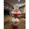 Image 2 :  Vintage retro oil lantern turned into electric lamp .
Beautiful, painted base and shade