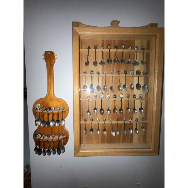 5 Racks of Collectors Spoons