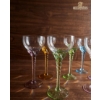 Image 4 : Vintage Harlequin Cordial Glasses Hand-Blown By Blefeld & Co. In Portugal During The Mid-Century Era