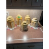 Image 1 : Set of 5 Kitchen Jars by Marilyn Vern Hett
