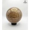 Image 1 :  Polished Sphere Made Of A Natural Mineral, Possibly Brown Aragonite 10 IN T
