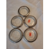 Image 2 : Antique Glass Ashtrays w/ Silver Decorative Embelishments 4W