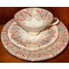 Image 7 : Assorted Vintage Tea Sets w/ Floral Or Geometric Designs- Bavaria West Germany Tea Cups & Saucers