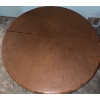 Image 4 : Large Wooden Round Kitchen Table w/ Six Chairs  52" diameter 36"tall