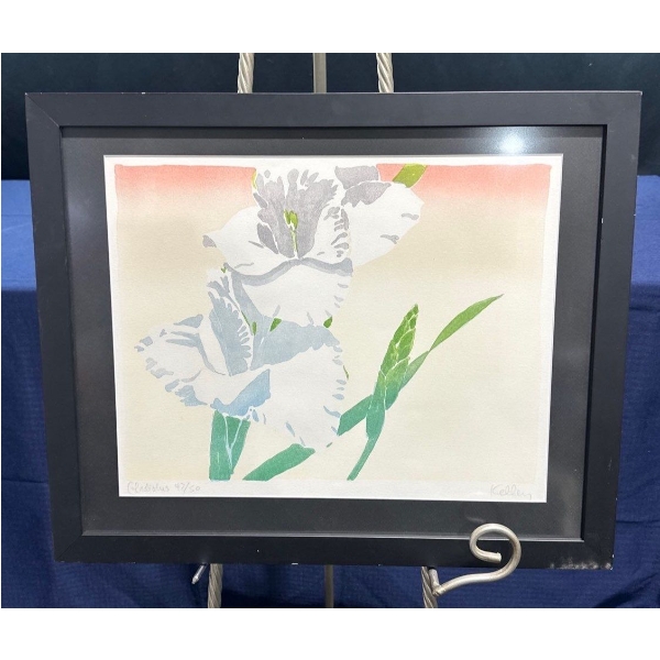 Kelly "Gladiolus"  Silk Screen 16Wx12H