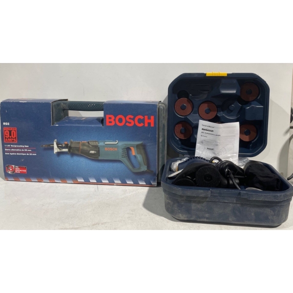 Bosch Reciprocating Saw and Mastercraft Arc Sander