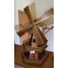 Image 4 : Collectable Shelf Decor - Wooden Windmill Brass Nautical & More 11T
