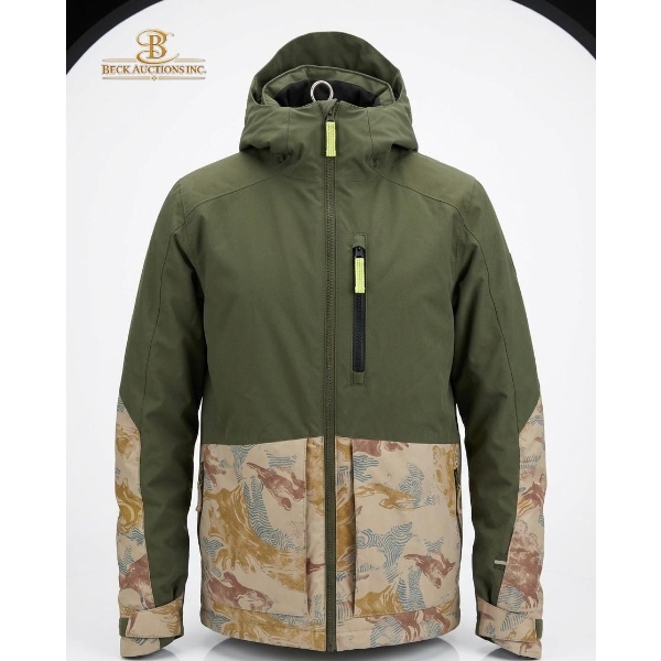  O'Neill Texture Snow Jacket A Blue Denim Jacket, A Light Blue Graphic T-Shirt, And More.