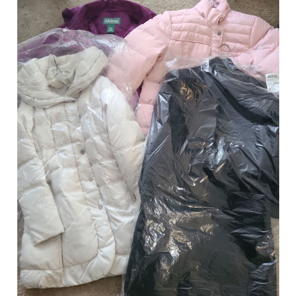 Women's Assortment of Coats, Sizes L/ XL as Shown in Photos