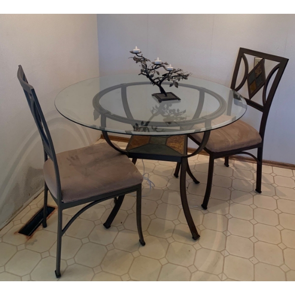 Bistro Table w/ 3 Seats - Table is 46W, 30T 