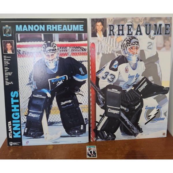 Manon Rheaume Memorabilia: Posters and Trading Card