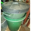 Image 4 : Bundle of Garden Supplies w/Large Garbage Can
