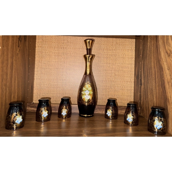 Amethyst Venetian Art Glass - Saki Set 11T