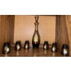 Image 1 : Amethyst Venetian Art Glass - Saki Set 11T