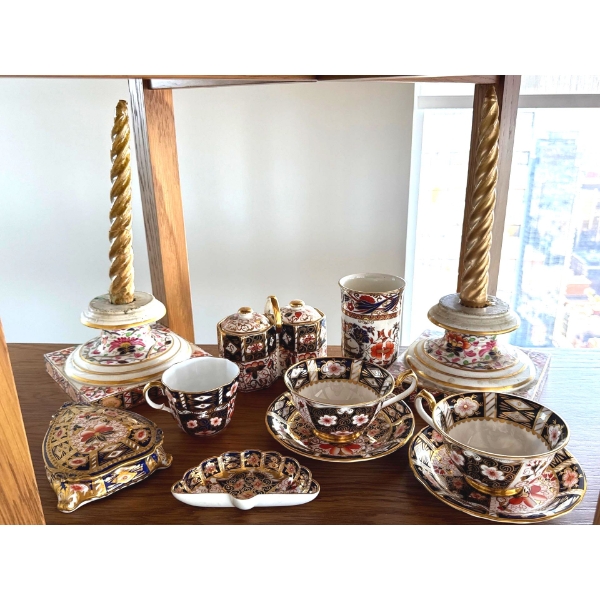 Royal Crown Derby Porcelain Tea Set - 'Imari' Pattern #2451