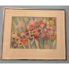 Image 4 : Blue Bath Bundle w/ Floral Art Piece 26x22 - Assorted Sized Towels Ambre Shower Curtain & more