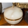 Image 3 : Stone Keepsake Box w/ Cloisonné Nesting Plates Portrait In Gold Gilt Frame & More
