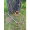 Image 4 : Six Metal Garden Trellises with Scythe and Decorative Metal Stand