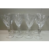 Image 1 : Collectible Waterford Crystal "Sheila Pattern' 4" Sherry Glasses (8) 