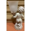 Image 2 : Cherub Resin Lamp with Glass Shade 26 T, 12 W