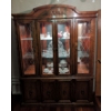 Image 2 : Traditional Cherry Wood China Hutch - Contents Not Included 53x18x61 Inches