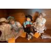 Image 1 : Porcelain Dolls Collection, 4 Pcs, Incl. Gibson Girls, Ashton Drake Boy & Dog 
