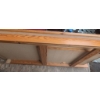 Image 14 : Long Pine Table with Extensions, Attachable Legs and Six Chairs