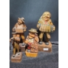 Image 3 : Anri Carved Wood Figures: Smallest Accordian Player 6 T, Guitarist 7 T and More!