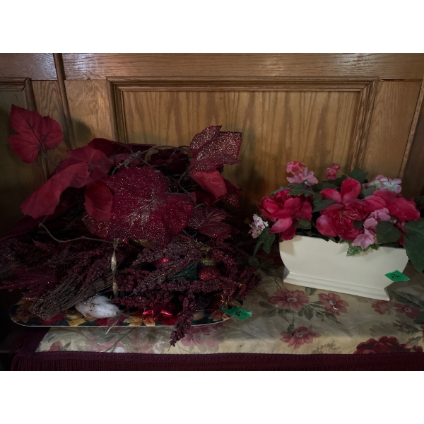 Silk Flowers, Mini Trees (3) 30", 