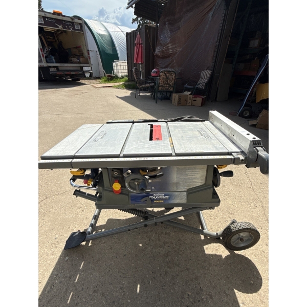 Mastercraft Hawkeye Folding Table Saw and accessories 
