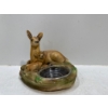 Image 1 : Chalk Doe with Fawn Sitting Ashtray 7W