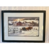 Image 2 : Walter Campbell Prints both hand signed fantasy on ice and sleigh ride 28.5”x20.5”