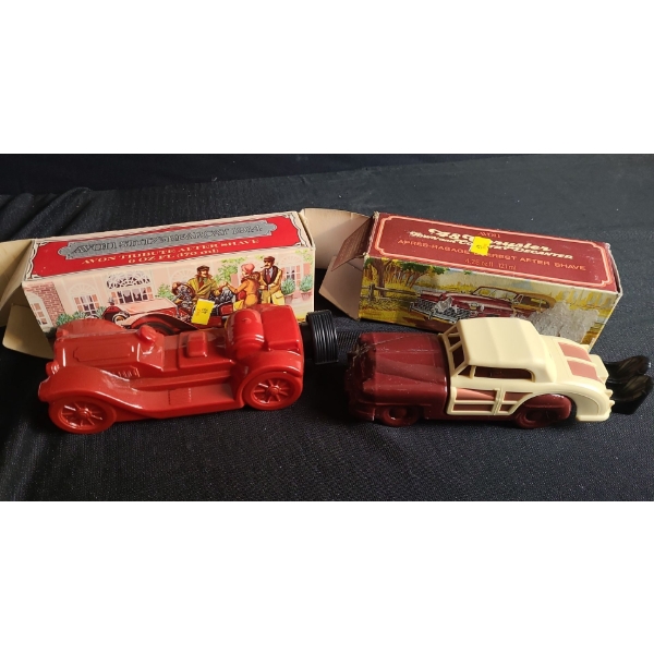 Avon Collectibles: Stutzsbearcat 1914 and 48 Chrysler Town and Country, w/ Original Boxes for Both 