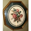 Image 3 : Octagonal Gold Frame Floral Needlepoint Art (x2) 12T