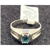 Image 2 : Sapphire, 10K Gold and Diamond Ring (total weight 4.1g)