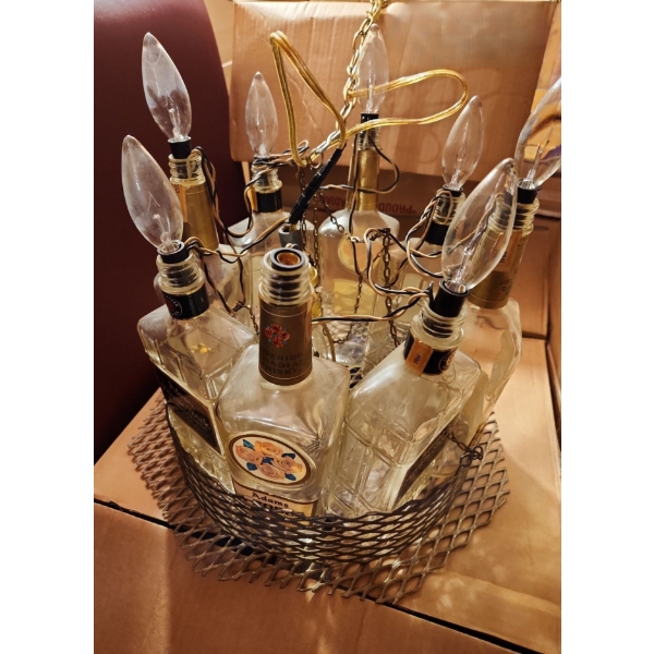 Hanging Ceiling "Bottles" Bar Lamp 15" Diameter 