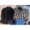 Image 2 : CL32 Ladies Size M Genuine Leather Jacket w/ Assorted Leggings