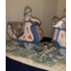 Image 7 : LLADRO 'At the Fair' Porcelain Sculpture (Broken Boy Unattached) - 23W, 8D, 8T