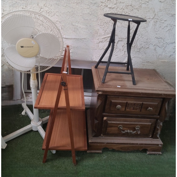 Victoriaville Nightstand 24 W, 15 D, 24 T, Westinghouse Fan 43 T and More!