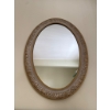 Image 1 : Ornate Oval Wall Mirror with Decorated Frame
