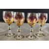 Image 1 :  Bohemian Crystal Cordial Glasses