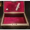 Image 4 : Silver Plated Brass Trinket Box w/ Key 