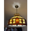 Image 1 :  glass, Tiffany style light shade brown