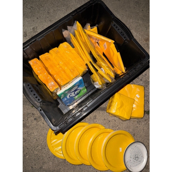 Assorted Single Use Party Accessories - Serviettes Table Cloths Plates & more
