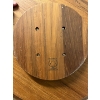 Image 4 : Vintage Danish Modern teak Lazy Susan serving set, along with 6 wooden bowls and a salad bowl with s